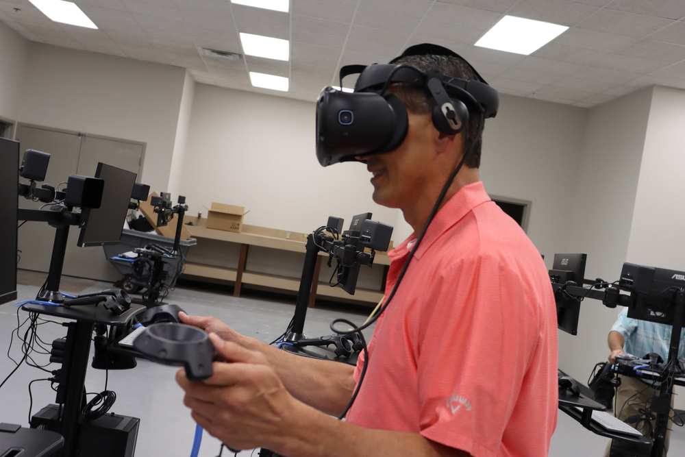 Superintendent immersed into VR Training 